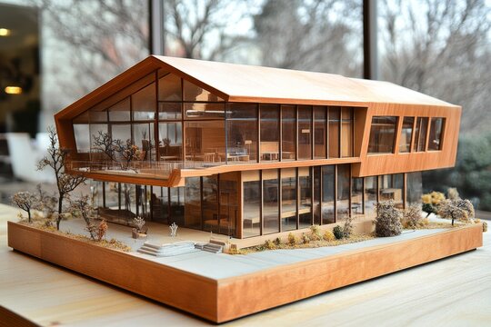 selective focus modern architecture concept capturing technological and acoustic simulation