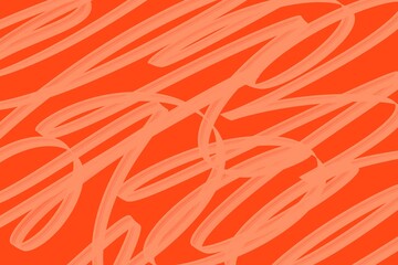 Abstract background with calligraphic lines in warm orange tones. Perfect for modern design, branding, packaging, posters, and digital projects.