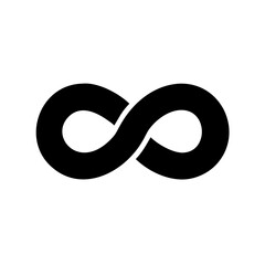 Infinity Symbol Black Icon
