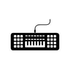 Computer Keyboard Silhouette Icon