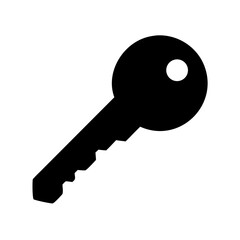 Key Silhouette Icon Vector