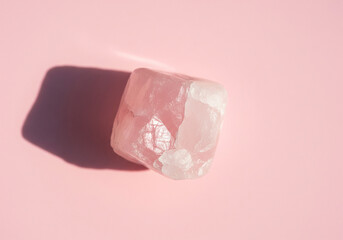 Natural Rose Quartz Crystal Rough Stone Pink Gemstone
