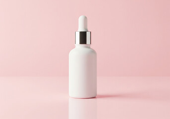 Elegant White Dropper Bottle for Luxurious Skincare Serum Products