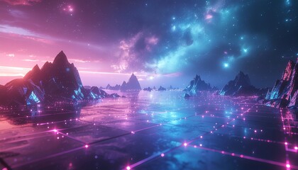 Fototapeta premium サイバー空間