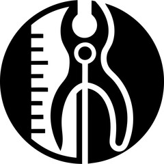 Abstract horizontal ellipse with graphic elements on transparent background silhouette