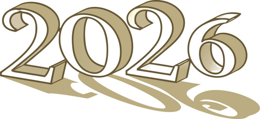 Golden metal 3D percent symbol illustration for new year business sale web icon