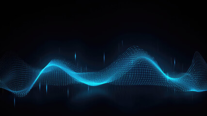 Abstract Neon Technology Background – Purple and Blue Energy Flow