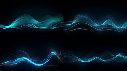 Abstract Neon Technology Background – Purple and Blue Energy Flow