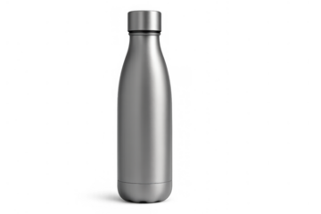 Insulated stainless steel water bottle, a sleek metallic accessory for daily hydration, eco-friendly lifestyle, and portability
