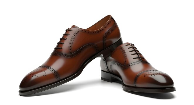 Elevate your style with these luxurious brown leather dress shoes, a timeless choice for the modern gentleman's wardrobe, perfect for business or special occasions