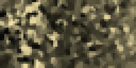 Pixelated abstract pattern with small square blocks in a sepia tone, creating a retro digital texture for backgrounds and graphic design elements