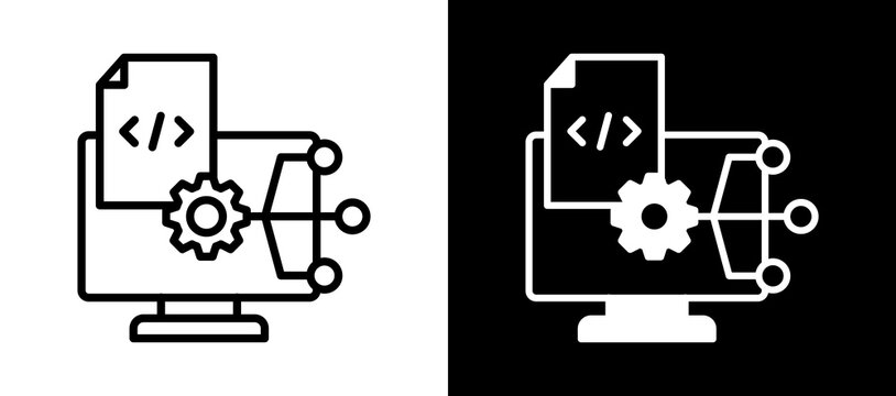 Version Control whiteblack icon
