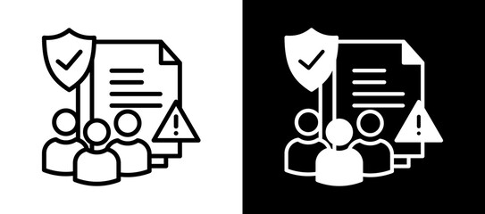 Security Protocols whiteblack icon