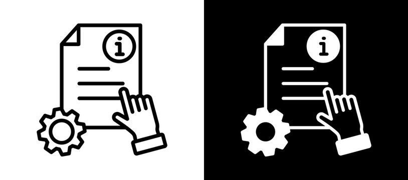 Instruction Set whiteblack icon