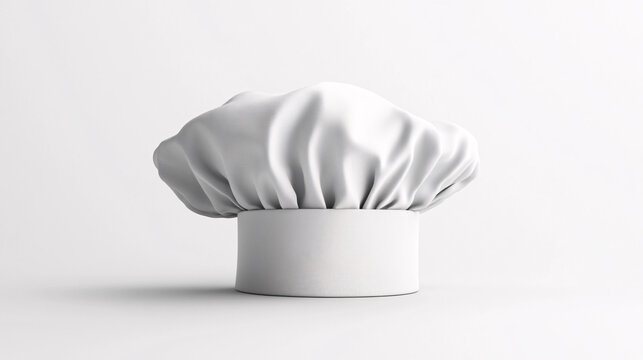 White chef hat symbolizes culinary expertise, professional baking, restaurant quality food
