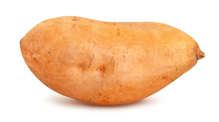 sweet potato path isolated on white