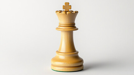 Elegant chess king piece, symbol of strategy and leadership in the game of competition