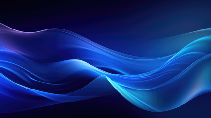 Futuristic Neon Data Waves – AI Technology Background