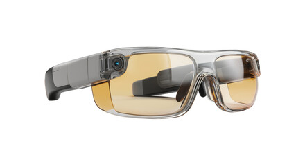 realistic smart glasses augmented reality virtual headset technology innovation isolated on transparent background, png