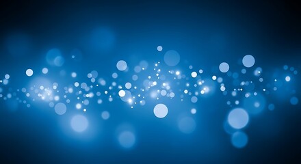 Abstract Soft Bokeh Light Blue Celebration Background Illustration Graphic