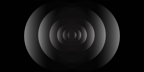 sensor waves set icon on grid transparent, ripple white color, sound wave light effect, radar and sonar digital technology, vector illustration