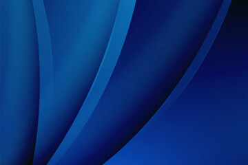 Abstract blue gradient background modern curved lines smooth wave shapes