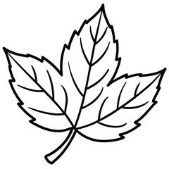 black and white floral silhouette with leaf design