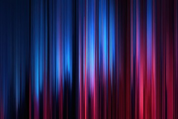 Fototapeta premium Abstract blue and red striped design with varying lengths and intensities for dynamic texture suitable for modern graphic backgrounds or event themes
