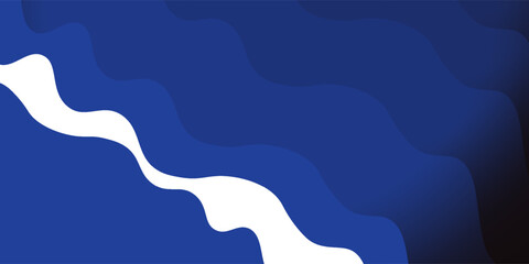 Abstract blue color shades paper cut shapes Vector illustration background design for futuristic banner.