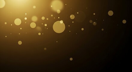 Elegant Golden Bokeh Glitter Sparkles Background Design with Defocused Light Effect