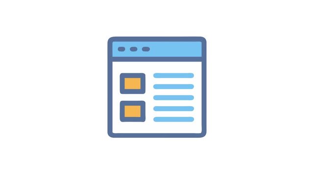 Minimalist browser window showcasing article and blog website layout