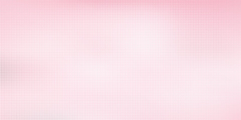 Pink rose halftone pattern. Retro comic gradient background. Pixelated dotted texture overlay. Cartoon pop art faded gradient pattern. Vector backdrop for poster, banner, advertisement