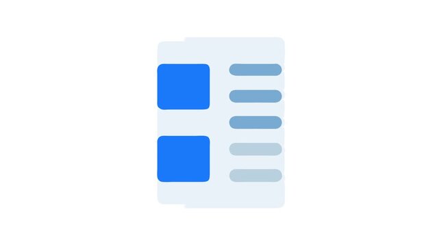 App Layout Concept with Placeholder Content for UI Design