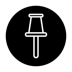 map pin location glyph icon. Modern map markers glyph icon. Map marker pointer glyph icon. GPS location symbol glyph icon.