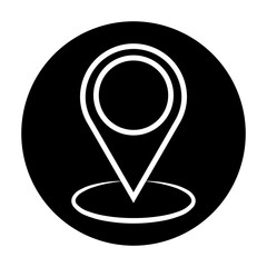 map pin location glyph icon. Modern map markers glyph icon. Map marker pointer glyph icon. GPS location symbol glyph icon.