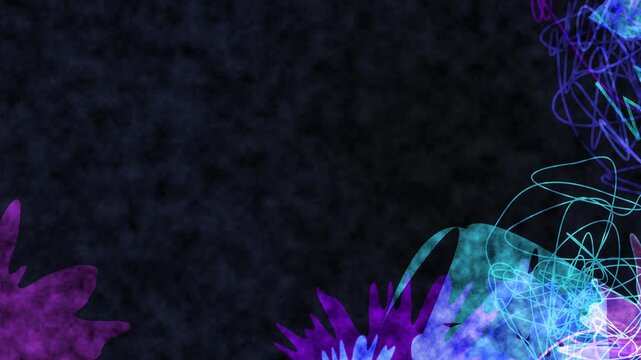 Dark blue textured background with a hint of purple abstract element in the bottom right corner