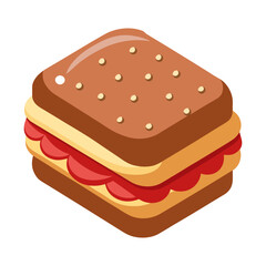 ice cream sandwich Vector illustration