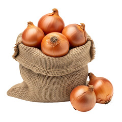 Onion Bag Isolated on Transparent Background