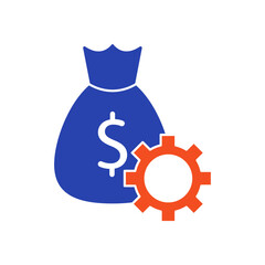 Financial icon outline editable stroke line drawing eps.