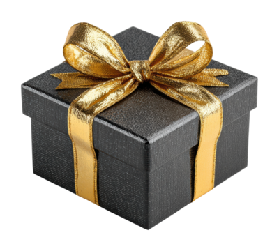 Gift box surprise festive occasion product isolated on transparent background