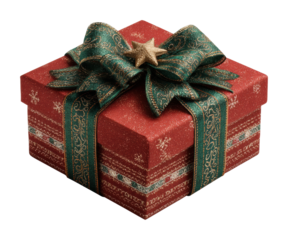 Gift exchange celebration home digital festive isolated on transparent background