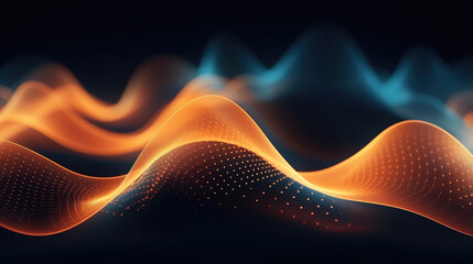 Abstract Neon Flow – Global Connection and Computing