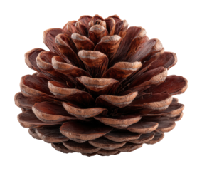 Collecting pine cones forest nature autumn isolated on transparent background