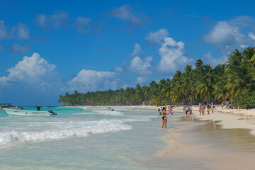 Saona island in Dominican Republic. paradise beach