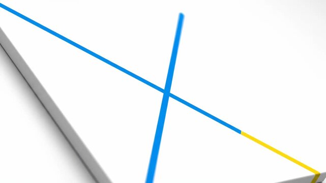Minimalistic background in white, gray bar in corner