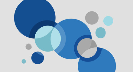 Abstract circles create a modern geometric background