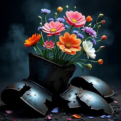 flower, spring, flowers, bouquet, tulips, plant, vase, pink, tulip, blossom, nature, beauty, flora, floral, arrangement, bloom, petal, bunch, isolated, red, gift,  yellow, decoration