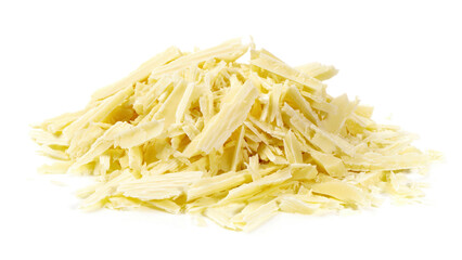 Food - White Chocolate Splitters on white Background