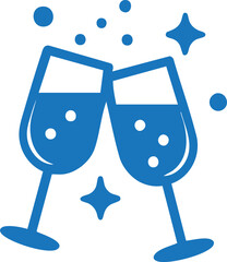 Champagne Glass Toast Celebration Icon