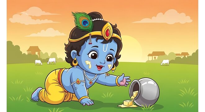 Cute  Little Lord Krishna